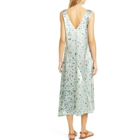 Floral Asymmetrical Shift Dress Vince - Picture 2 of 6